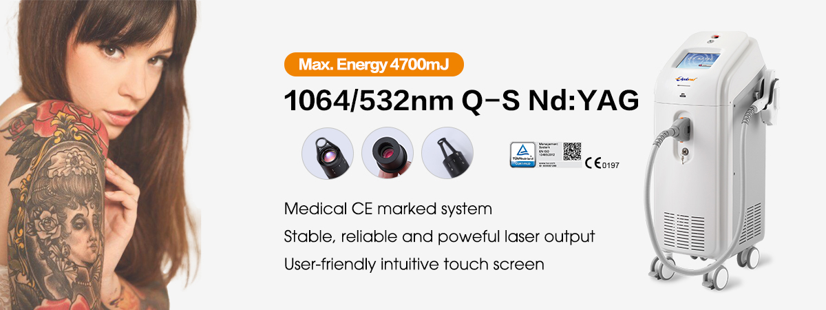 1064nm 532nm laser tattoo removal machine HS-250插图